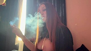 i love flashing my huge italian tits while smoking seductively