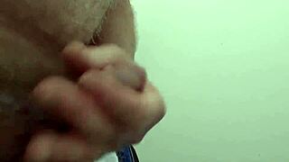 mature neighbor masturbates orgasm in public toilet