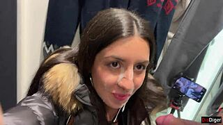 public outdoor cumshot compilation with massive facials and swallows in close-up pov