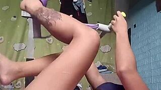 Petite Asian Babe Fitness Workout Training