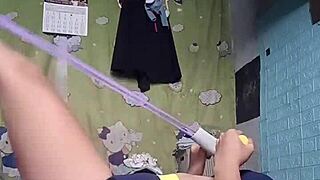 Petite Asian Babe Fitness Workout Training