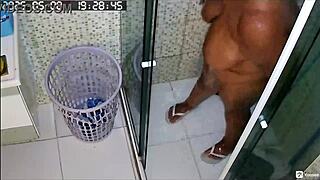 Hidden Cam Busty BBW Neighbor Shaves Huge Juicy Pussy