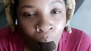 shhh check out this silent ebony deepthroat flick