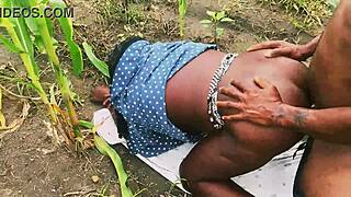 curvy farm girl takes big black cock doggystyle 🌾🍆