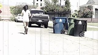 big titted babe calls friend for clit licking session