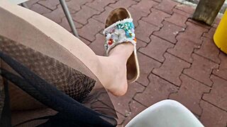 Nicoletta's hilarious public restroom farting and awkward ass moments compilation