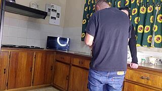 Friend FUCKS My Wife Doggystyle in Homemade Couple Threesome with Small Tits