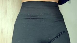 i finger my hairy latina pussy to orgasm bathroom
