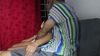 colombian stepsis strokes me then takes cum doggy