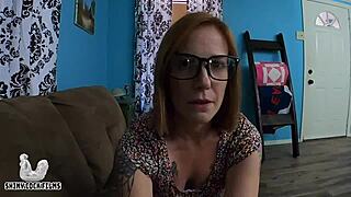 Teacher Jane Cane seduces student big tits creampie pov