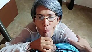 sexy spanish stepsis massage turns into wild screaming fuck on bed
