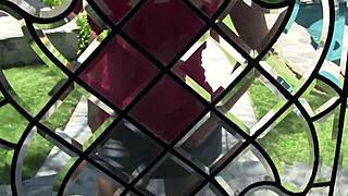 hot big boobs blonde krissy lynn slurps big black cock facial cumshot!