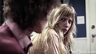 Ivy wolfe teen cornered for hardcore taboo blowjob fuck