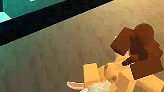 shy bunny slut gets monster cock pounded on roblox condo 😩 next vid better quality!