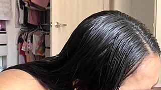 cute brunette gf craves bbc pounding from her horny man