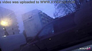 german teen risks bareback car fuck with stranger on first date