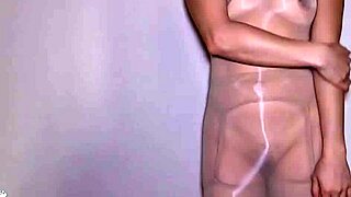 petite asian in sheer dress fingers pussy for huge creampie