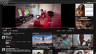 kriss hotwife flaunts huge tits in hotel corridor