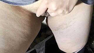 i sneak off to hut jerking wet pussy hidden