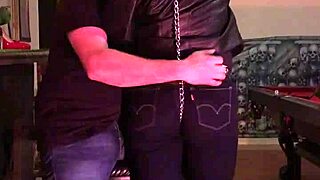 Cherry's tight jeans get a firm spanking punishment.