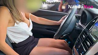 watch this naughty wife flash tits and flash panties to gas station guy outdoors!