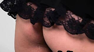 my amazing blonde milf body glows naked after lingerie tease