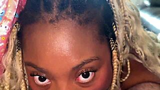 ebony kara nate interracial cumshot facial