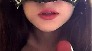 pov: russian cutie deepthroats dildo, dirty talks facesitting and tongue on anus fantasies