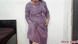 Chubby babe teases with tight virgin pussy and huge natural boobs