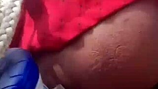 wanna see this hairy brazilian slut flash her pussy outdoors?