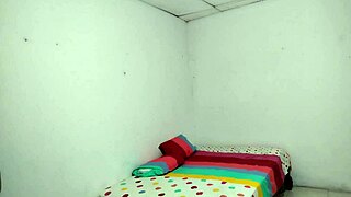 Woman records solo toy play alone at home on phone