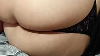 pregnant wife anal creampie swells with orgasm