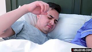 They sneak midnight sex swap, banging passionately in the dark house shadows.