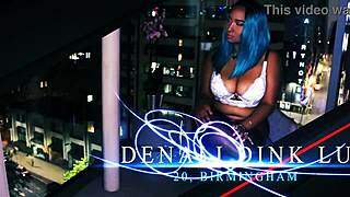 college student teases strips and reaches climax alone