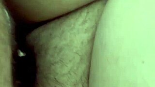 cheating wife hairy pussy creampie while husband away