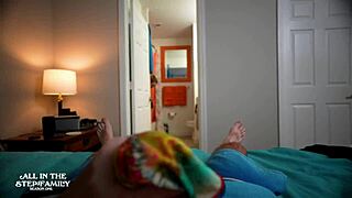 bikini stepmom jerked me off on vacation till i came