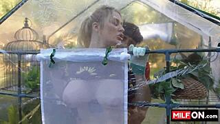 diego perez ravages jenna starr's huge natural tits in steamy garden