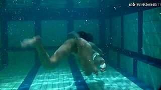 bouncing tits russian brunettes katka barbara lick tight pussies poolside underwater lesbian fun