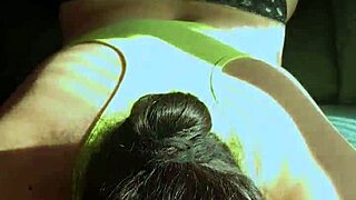 Chubby latina booty bent over doggystyle