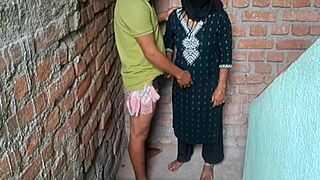 young indian braces bunny begs for old man's belly creampie