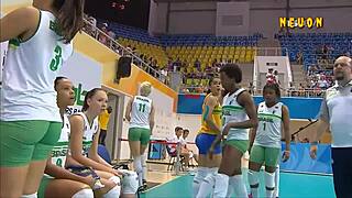brazilian women's volleyball team hot voyeur views