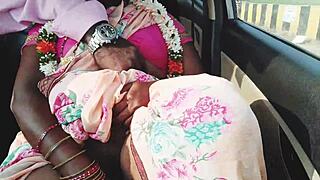 Beautiful Telugu Housewife's Dirty Car Sex Cheating Talk