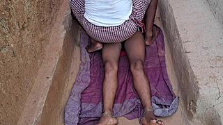 desi bhabhi's hairy pussy creampied by deep anal fuck