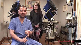 lainey arrives for intense gynecology exam at girlsgonegyno