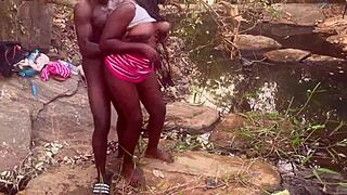 hey village babe, wanna feel these perfect ebony boobs bounce?