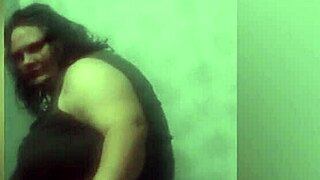 stepmom... uh scared by mask but loves face fuck doggy cum on huge tits comedy