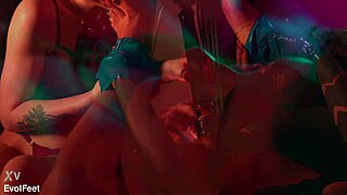 three bound goddesses force deepthroat worship on their perfect feet