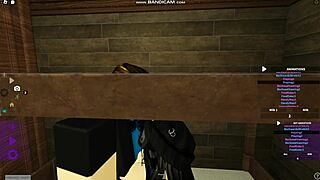 Roblox emo babe, ready for harder bed pounding part two?