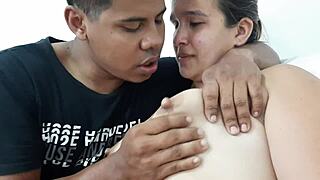 i milk stepbro's girlfriend tits messy 😩🥛