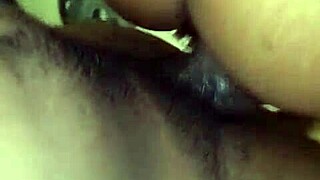 Riding cowgirl hairy pussy creampie dripping wet cum